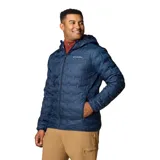 Campera Columbia Delta Ridge II Down color azul marino con capucha, diseño acolchado termosellado con tecnología Omni-Heat y Omni-Shield, cierre frontal completo y bolsillos con cremallera.