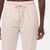 Pantalón de jogging rosa con cintura elástica con cordón ajustable y tobillos ajustados.