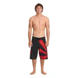 Short de baño Billabong modelo A.I. Rising Sun Pro de la colección Billabong x Andy Irons. Diseño en color negro con un llamativo estampado de rayos en rojo en una de las piernas y cordón ajustable en la cintura.