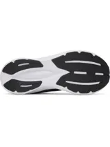 Championes Under Armour W Assert 11 color negro con entresuela blanca y logo de la marca en blanco en el lateral. Confeccionados en malla transpirable con superposiciones de cuero resistente y amortiguación Charged+.