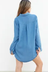 Camisa jean bordada