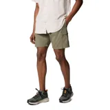 Short cargo de Columbia, color verde oliva, con cintura elástica y cinturón integrado. Cuenta con bolsillos laterales para las manos y bolsillos cargo con cierre de seguridad.