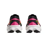 Championes de trail running Hoka modelo Mafate X, con diseño vibrante en tonos fucsia, amarillo y detalles en negro. Presentan una entresuela blanca robusta con tecnología Vibram para mayor tracción y logo de la marca en el lateral.