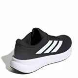 Championes de running Adidas Runfalcon 6 W para mujer, de color negro con las tres tiras características en los laterales y la mediasuela en color blanco.