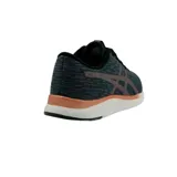 Championes Asics Streetwise de mujer, color gris oscuro con detalles en rosa y logo de la marca en los laterales. Capellada de malla transpirable y entresuela de EVA para mayor amortiguación.
