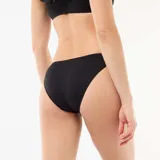 Braguita de bikini de microfibra suave, color negro, con diseño clásico y cobertura moderada.