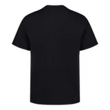 Remera de manga corta color negro, con cuello redondo y bolsillo frontal en el pecho.