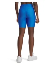 Calza corta deportiva Under Armour de talle alto, confeccionada en tejido HeatGear ultraligero y elástico. Presenta un diseño ajustado con costuras ergonómicas, cintura elástica con bolsillo integrado y el logo de la marca en la pierna.