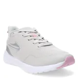 Championes Topper Strong Pace III color gris claro con detalles en rosa y logo plateado.