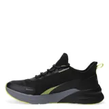 Championes Topper Squat II para hombre, color negro con detalles en amarillo lima.