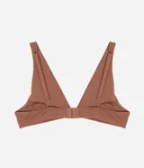 Soutien tipo bralette confeccionado en modal, con diseño de escote en V, breteles anchos y ajuste posterior. Es una prenda sin aros ni copas, caracterizada por su suavidad y transpirabilidad.