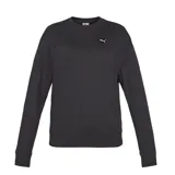 Buzo de cuello redondo Puma, confeccionado en tejido suave, con mangas largas y puños acanalados. Presenta un pequeño parche con el logo de la marca en el pecho.