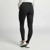 Legging de tiro alto confeccionado en tejido de canalé, con ajuste ceñido y elástico en la cintura.