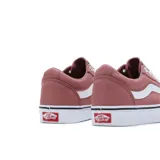 Championes Vans Ward de lona color rosa con la clásica sidestripe blanca de la marca.