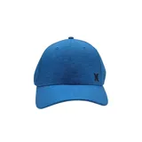 Gorra azul con logo de Hurley bordado en negro en el lateral.