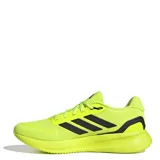 Championes de running Adidas Run Falcon 5, color verde lima con detalles en negro. Cuentan con mediasuela Cloudfoam para mayor amortiguación, plantilla OrthoLite y suela Adiwear para mayor durabilidad y tracción.