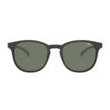 Lentes de sol Mormaii modelo Phuket con armazón negro mate y lentes polarizados de color verde oscuro.