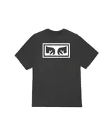 Remera de manga corta color blanco con cuello redondo y logo pequeño estampado en el pecho.