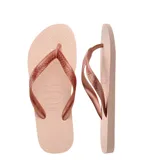 Sandalias Havaianas modelo Top Tiras, color marrón café.