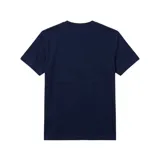 Remera de cuello redondo Lacoste, confeccionada en algodón, con manga corta y el icónico logo del cocodrilo bordado en el pecho.