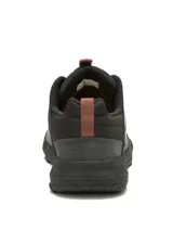 Championes Caterpillar modelo Hex Ready Lo de color gris, con capellada de cuero tipo nubuck y malla de nylon, suela de goma duradera con gran tracción y detalles en tono marrón y negro.
