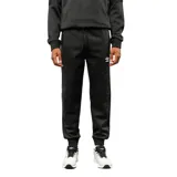 Pantalon de jogging Umbro color negro, con cintura elástica ajustable, bolsillos laterales con cierre y puños elásticos en los tobillos. Presenta un diseño con costuras reforzadas en las rodillas y logo de la marca bordado en la pierna.