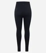 Pantalón legging deportivo de tiro alto, confeccionado en tejido seamless acanalado, con cintura elástica y ajuste ceñido al cuerpo.
