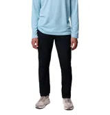 Pantalón cargo de corte recto en color negro, confeccionado en tejido elástico resistente. Presenta bolsillos laterales de carga con cierre a presión, bolsillos traseros, bolsillos para manos reforzados y trabillas para cinturón.