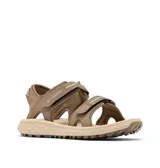 Sandalias de trekking Columbia modelo Konos Hiker 2-Strap, color arena, con dos tiras ajustables con velcro, confeccionadas en ante y piel sintética, con suela dentada de alta tracción y tecnología Omni-Max.