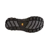 Sandalia de hombre Caterpillar modelo Giles, color marrón, con diseño de tiras ajustables con velcro, confeccionada en PU Nubuck y canvas, con forro de malla y suela de goma resistente.