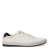 Zapatos casuales Freeway de cuero color tostado, con diseño de cordones, punta ovalada y suela de goma blanca con base en tono caramelo.