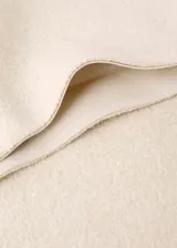 Falda midi evasé de tejido en mezcla de lana, con cintura elástica.