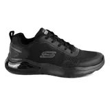Championes Skechers Air Cushioning Citro color negro. Capellada de malla y material sintético con cordones. Media suela Skech-Air® con cámara de aire y plantilla Skechers Air-Cooled Memory Foam®.
