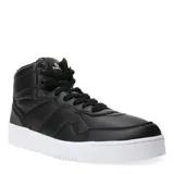 Championes de caña media Topper, color negro con suela blanca. Presentan un diseño urbano con textura granulada, cordones al tono y logo de la marca en la lengüeta.
