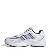 Championes Adidas Eclyptix 2000 de estilo retro, con capellada que combina malla y materiales sintéticos en color blanco con detalles en gris. Cuenta con mediasuela Cloudfoam para mayor amortiguación y suela de goma.