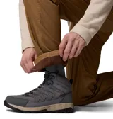 Pantalon Columbia Rapid Rivers Fleece Omni-Shade color marrón, de corte recto y diseño liso, ideal para actividades al aire libre.