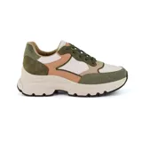 Championes urbanos Korium Krissin de color beige con detalles en marrón claro.