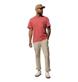 Pantalón cargo Columbia Roc Tech para hombre, color beige, con bolsillos laterales y traseros, tecnología de repelencia Omni-Shield y tejido elástico.