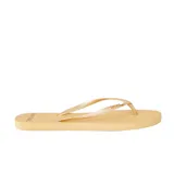 Ojotas Rip Curl modelo Premium Surf Bloom Open Toe, de color naranja claro con tiras finas y logo de la marca en relieve.