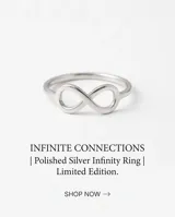 Anillo de plata 925 con diseño del símbolo de infinito.