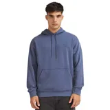 Canguro Quiksilver Saturn de hombre en color azul con efecto lavado. Cuenta con capucha ajustable con cordones, bolsillo tipo canguro en el frente y puños y dobladillo de rib. Incluye un pequeño logo bordado en el pecho.