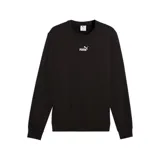 Buzo de cuello redondo Puma, color negro, con logo de la marca estampado en blanco en el centro del pecho.