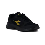 Championes Diadora Champion Mujer Running Robin 4 W, color negro con detalles en blanco.