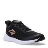 Championes Topper Strong Pace III negros con logo color cobre en el lateral y suela blanca.