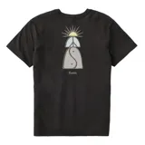 Remera negra de algodón con logo de la marca Katin estampado en el pecho.