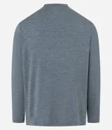 Remera deportiva de manga larga Get Over color gris melange, con cuello redondo y confeccionada en tejido tecnológico de secado rápido.