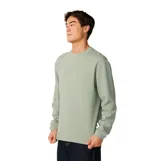 Remera de manga larga Rip Curl de tejido waffle, color verde menta, con cuello redondo y diseño liso.