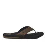 Ojotas Reef The Layback color marrón con plantilla negra.