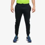 Pantalón de jogging negro de corte ajustado, con cintura elástica y cordón ajustable.