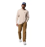 Pantalón Columbia modelo Roc Tech 5 Pant Omni-Shield, color marrón, de corte recto y tejido elástico con tecnología de repelencia al agua y a las manchas. Presenta trabillas para cinturón y bolsillos laterales.